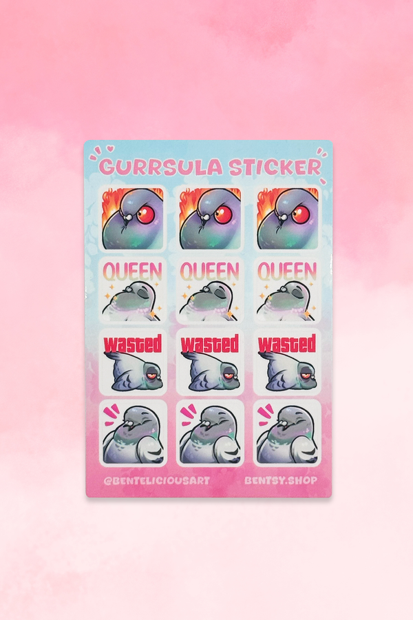 Stickerbogen - Bente Birds - Gurrsula
