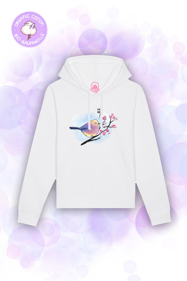 Hoodie - Bente Birds - Fick Dich (White)