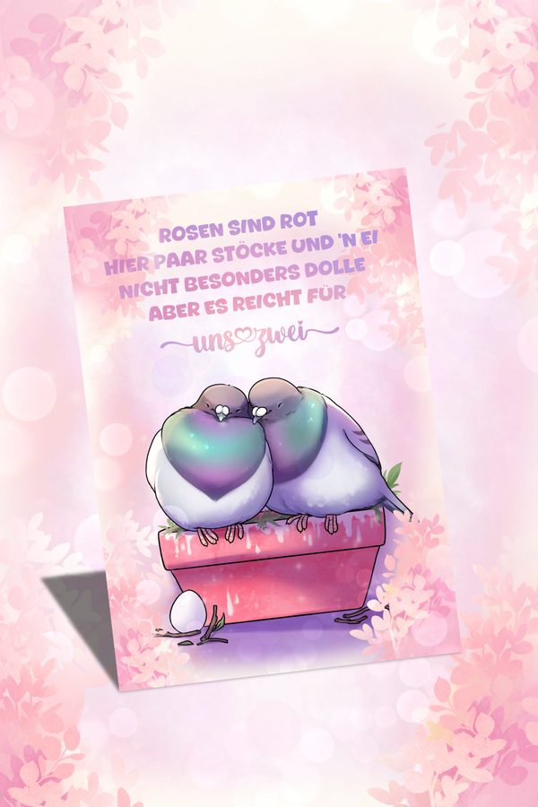 Grußkarte - Bente Birds - Gurrteltäubchen