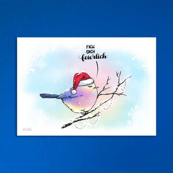 Weihnachtsdruck - Bente Birds - Fick Dich (feierlich)