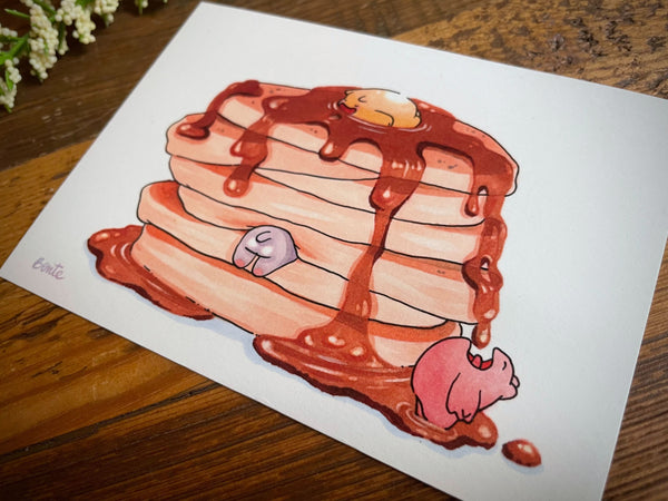 Kunstdruck - Tummeltierchen - Pancake