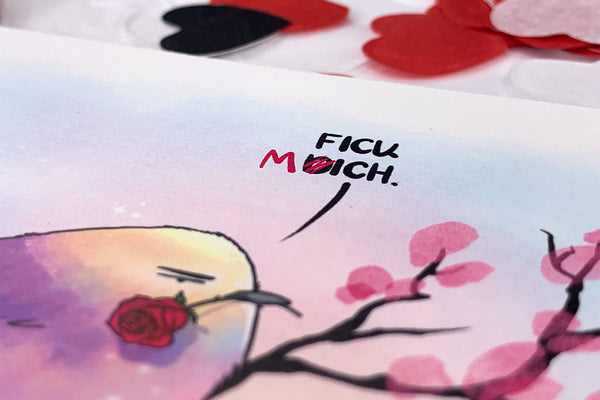 Bente Valentinskarte "Fick Mich"