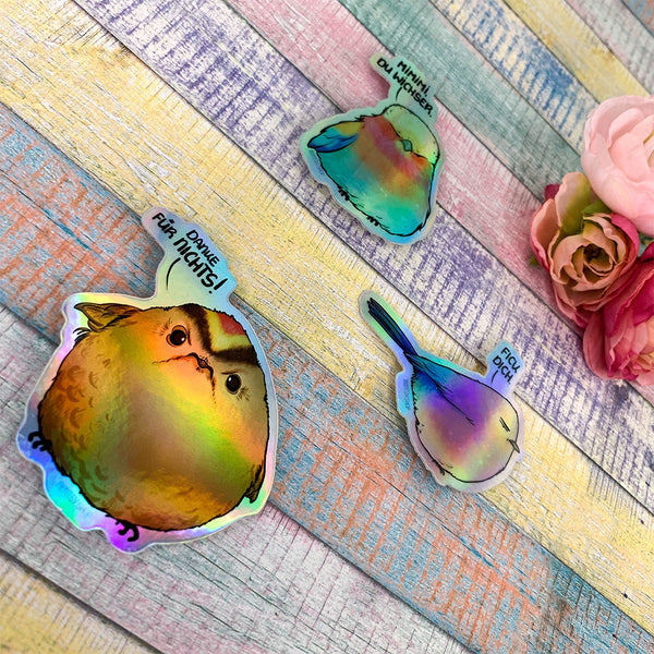 Bente Stickerset Holo GrumpyBirds